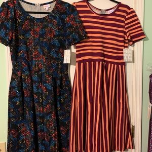 2 new LuLaRoe Amelia dresses size large